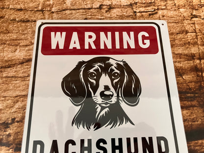 Waarschuwingsbericht Teckel wandbord