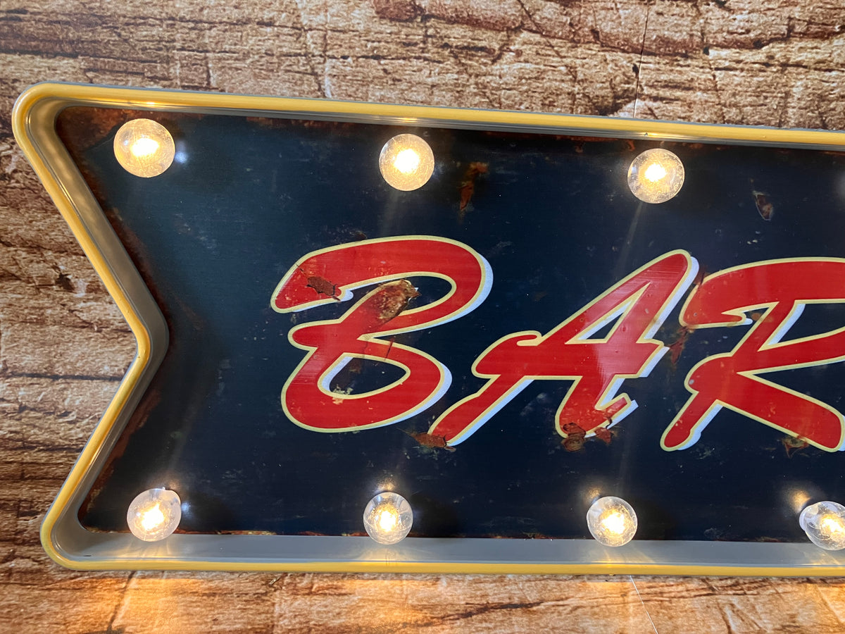 Wandbord pub verlichting "BAR"