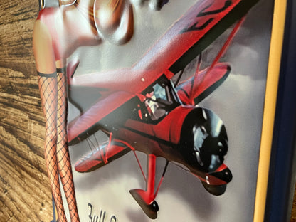 Metalen Wandbord Pin-Up Aero Mechanic's Mate