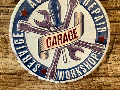 Metalen Wandbord Dad's Garage