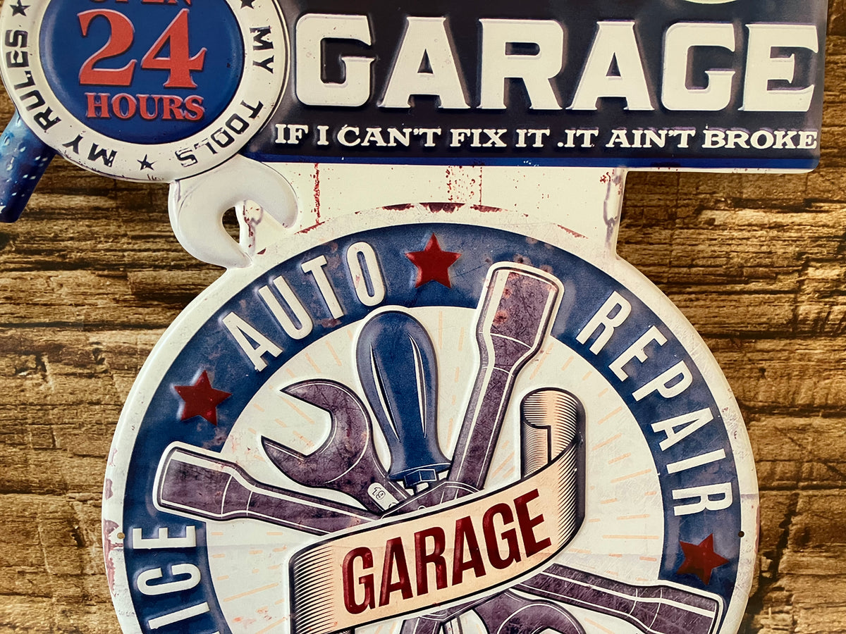 Metalen Wandbord Dad's Garage