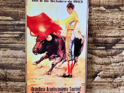 Metalen Wandbord Spaanse Stierenvechter