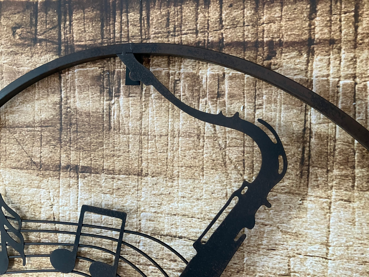 Wanddecoratie Saxofoon & Muzieknoten