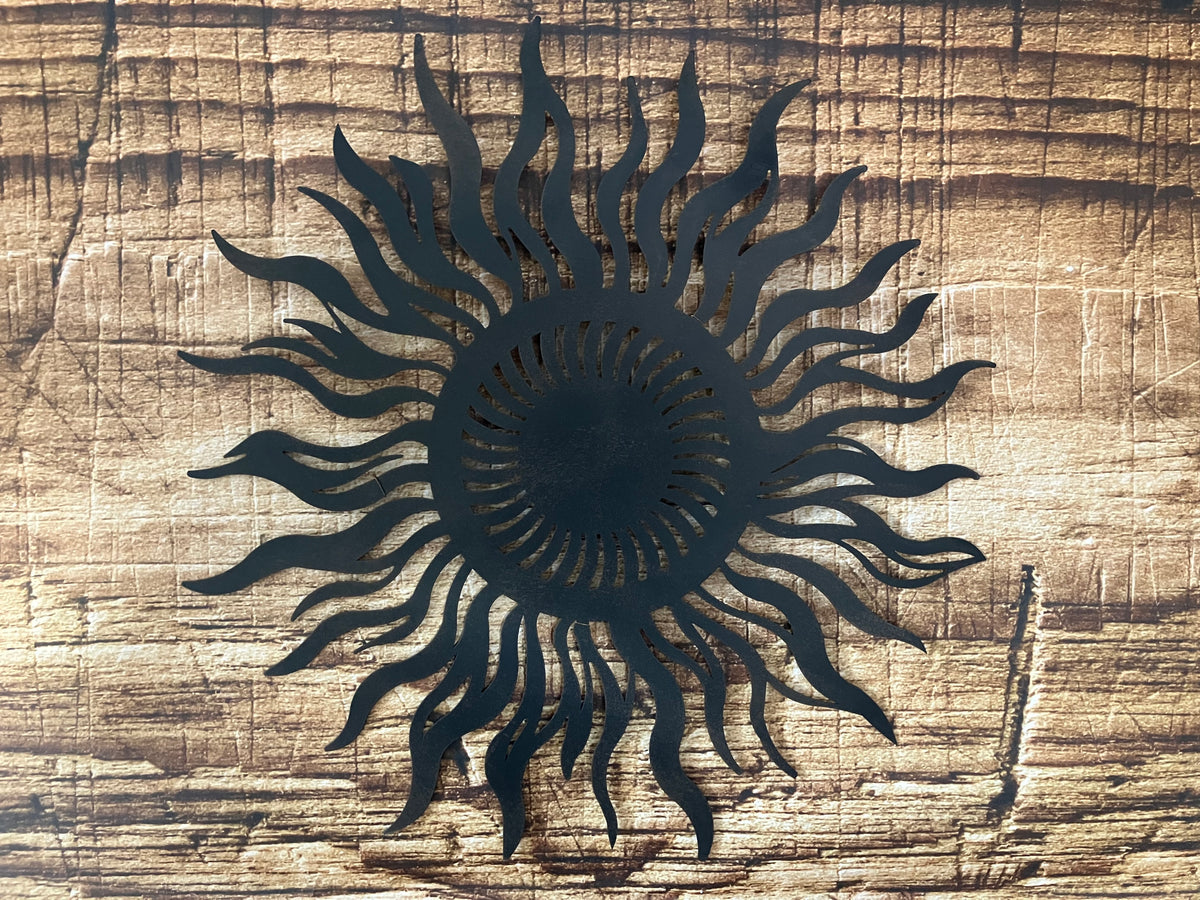 Wanddecoratie metalen Zon