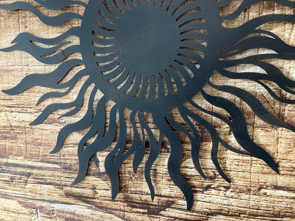 Wanddecoratie metalen Zon