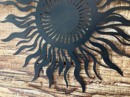 Wanddecoratie metalen Zon