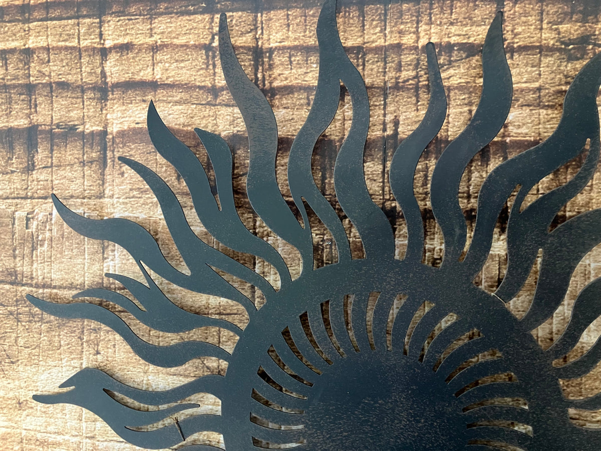 Wanddecoratie metalen Zon