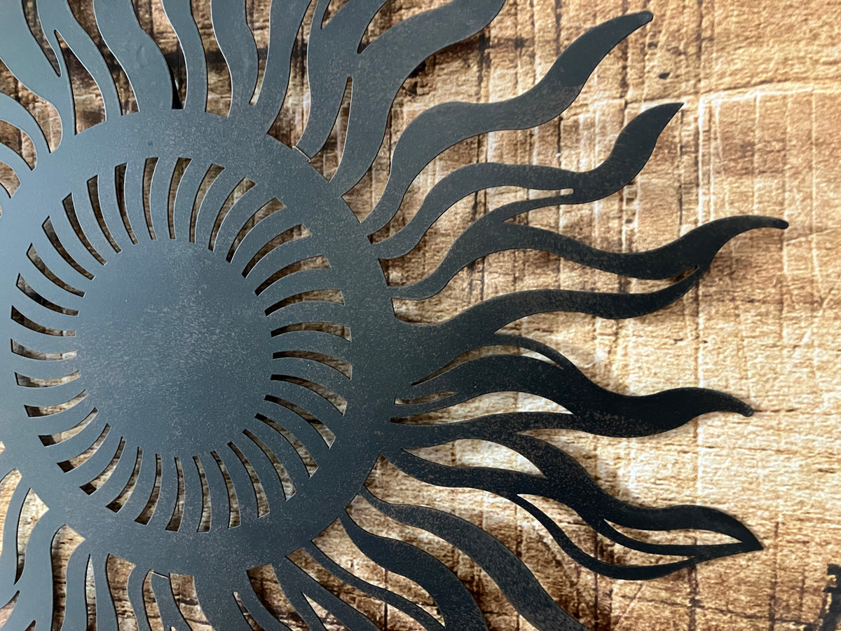 Wanddecoratie metalen Zon