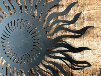 Wanddecoratie metalen Zon