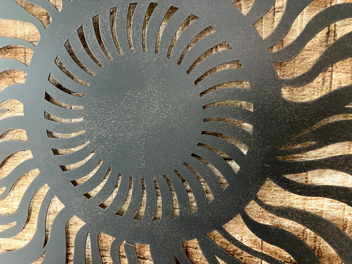 Wanddecoratie metalen Zon