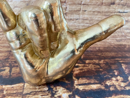 Gouden handbeeldje "I Love You" / "Rock On"
