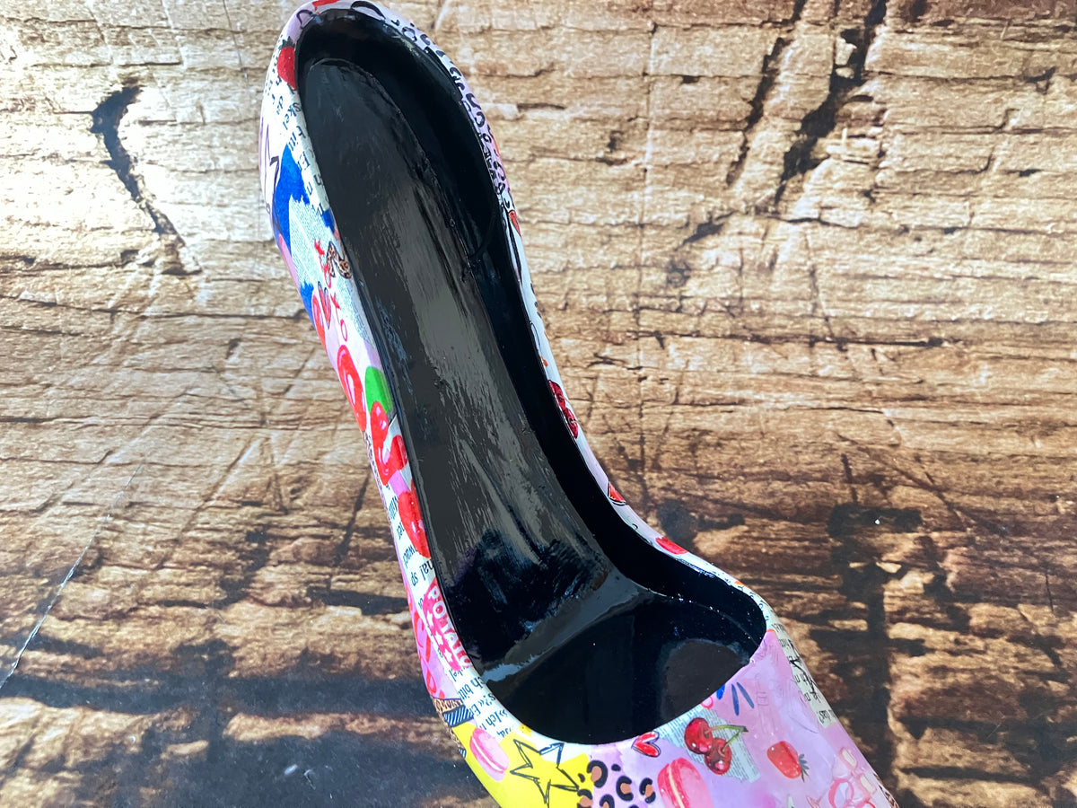 High Heel Wijnfleshouder Pop-Art